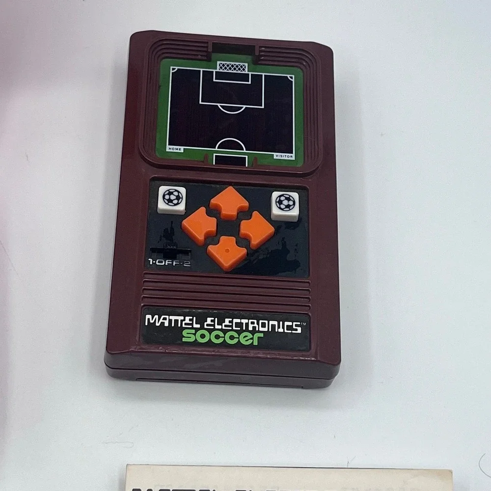 Vintage Mattel Electronics Soccer Handheld & Bambino‎ Basketball 